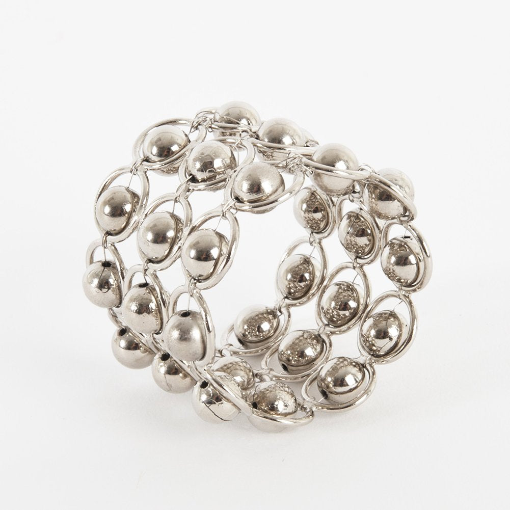 Sculpted Silver Napkin Rings