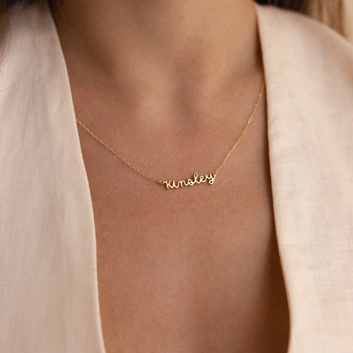 Custom Script Name Necklace