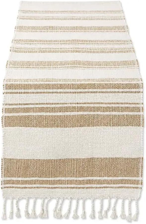 Woven Cotton Jute Table Runner