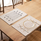Textured Stripe Cotton Placemats