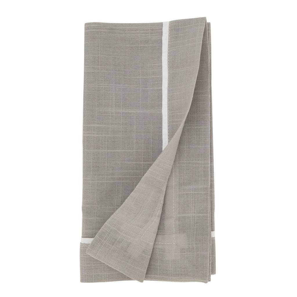 Classic Pleated Border Cloth Napkins