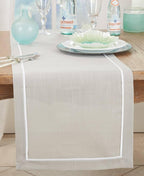 Classic Pleated Border Table Runner