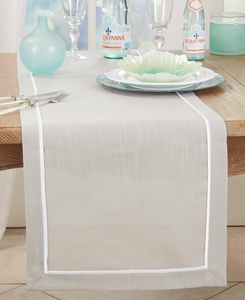 Classic Pleated Border Table Runner
