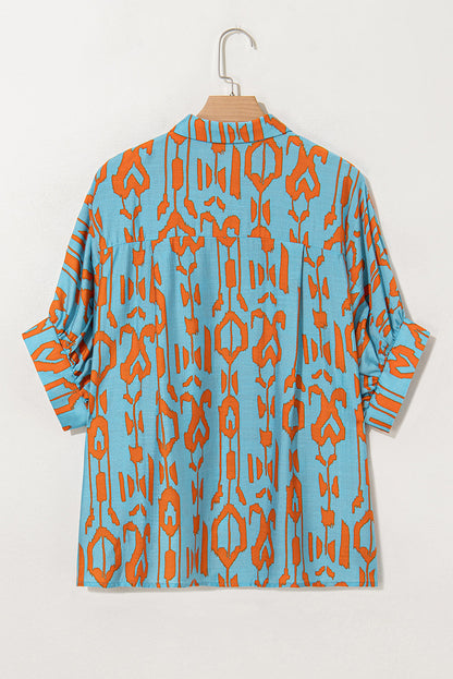 Western Abstract Dolman Sleeve Shirt