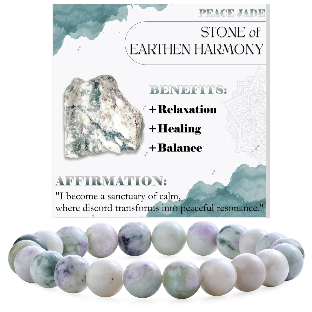 Handcrafted Natural Stone Beaded Bracelet