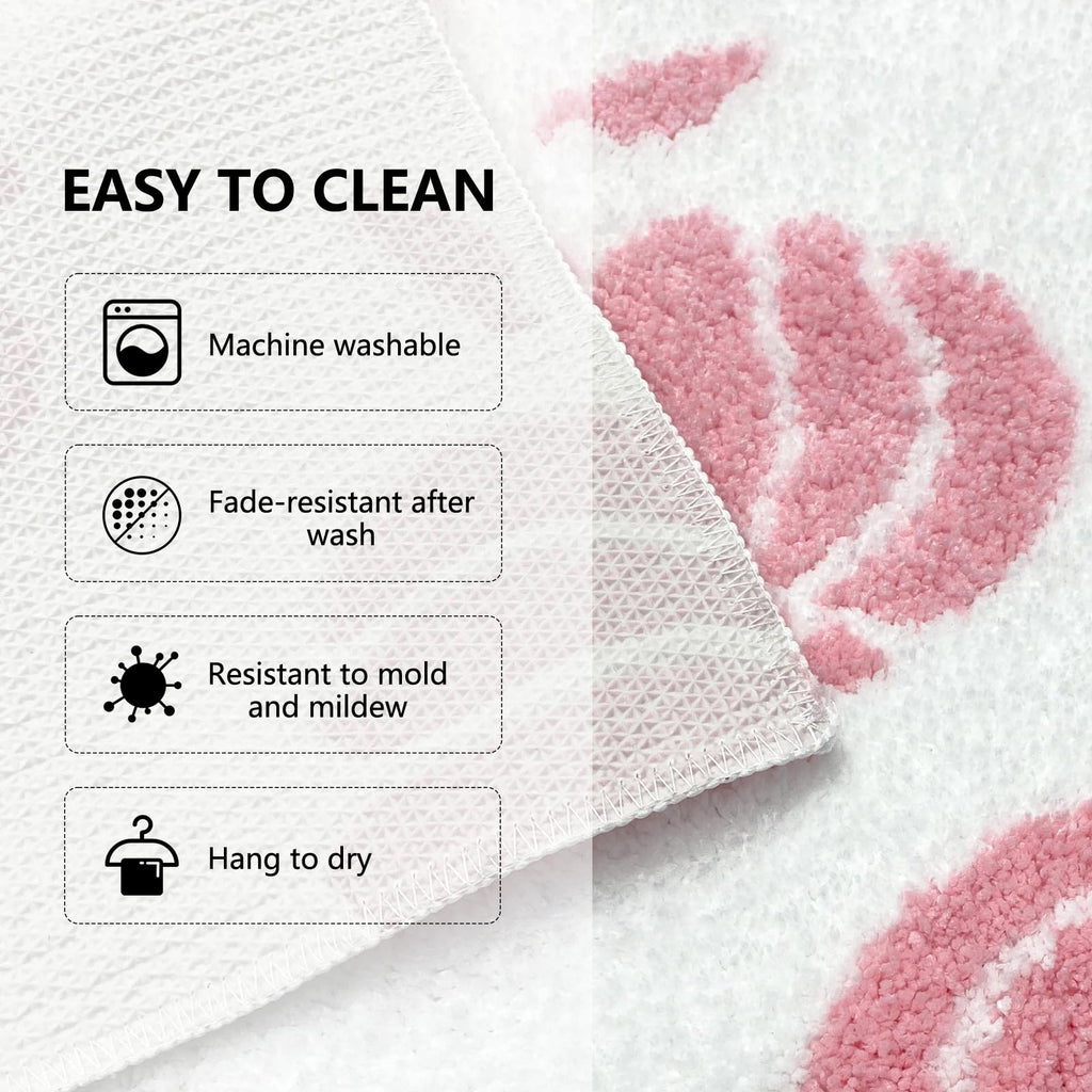 Aprophic Pink Pumpkin Bath Mat