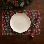 Tartan Snowflake Placemats — Set of 4