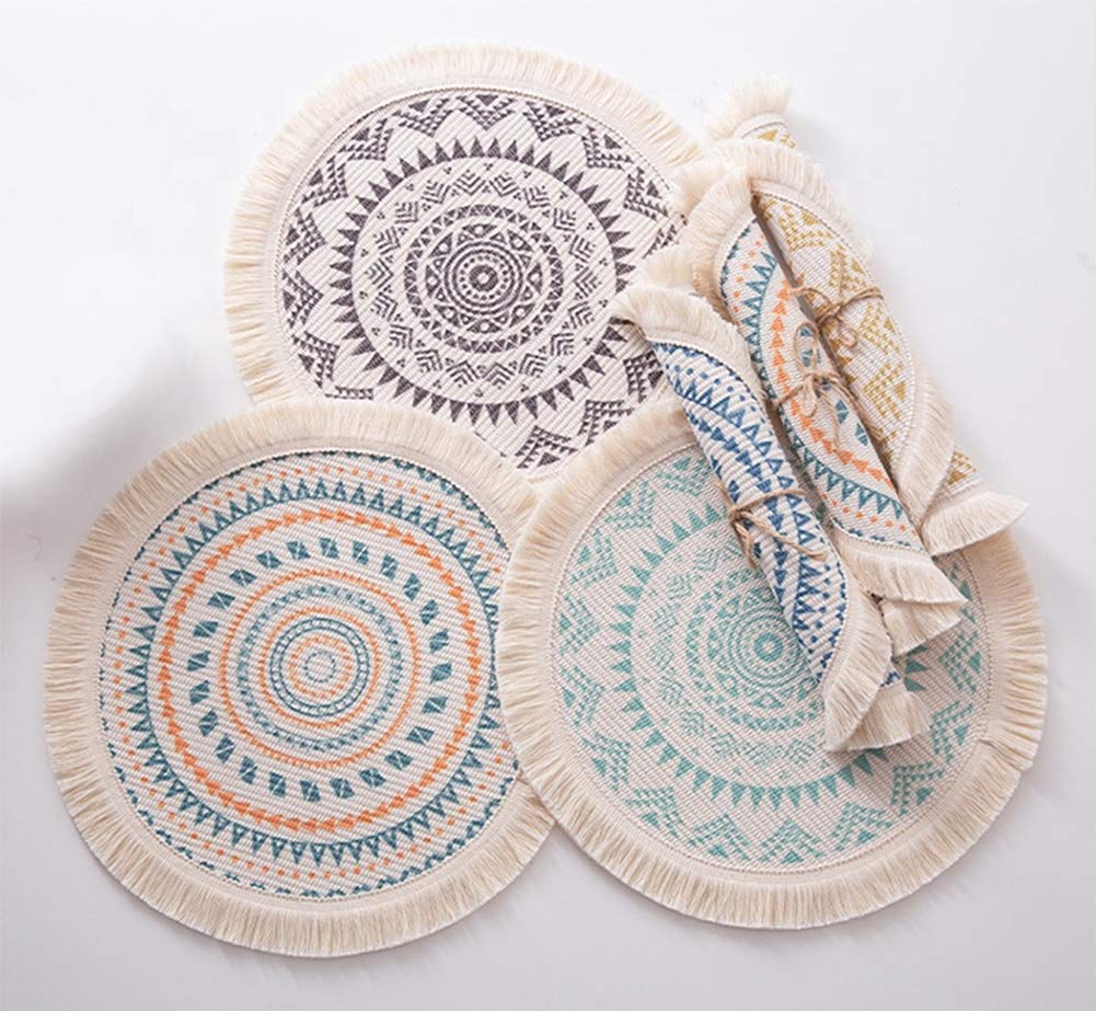 Mandala Fringe Placemats