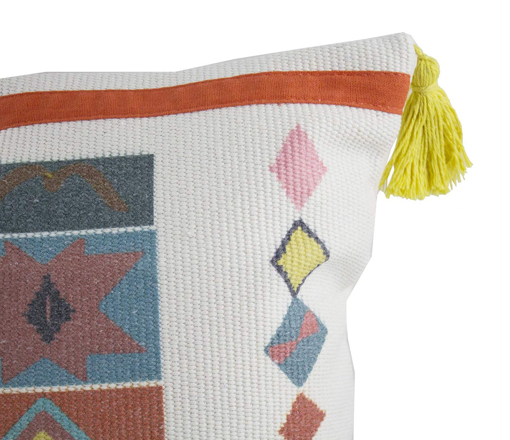 Textured Boho Accent Pillow