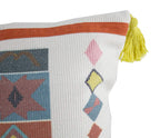 Textured Boho Accent Pillow