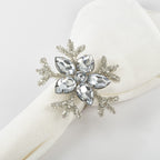 Beaded Snowflake Napkin Rings — Set of 4