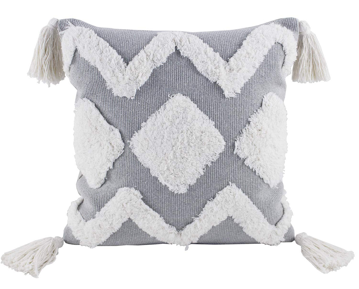 Textured Boho Accent Pillow