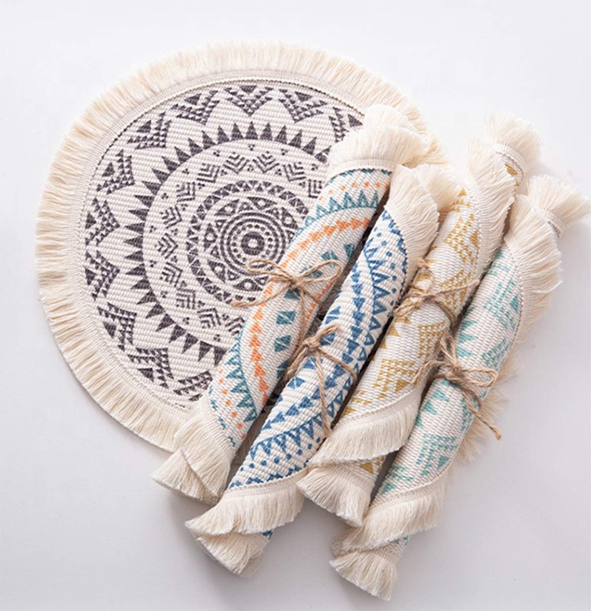 Mandala Fringe Placemats