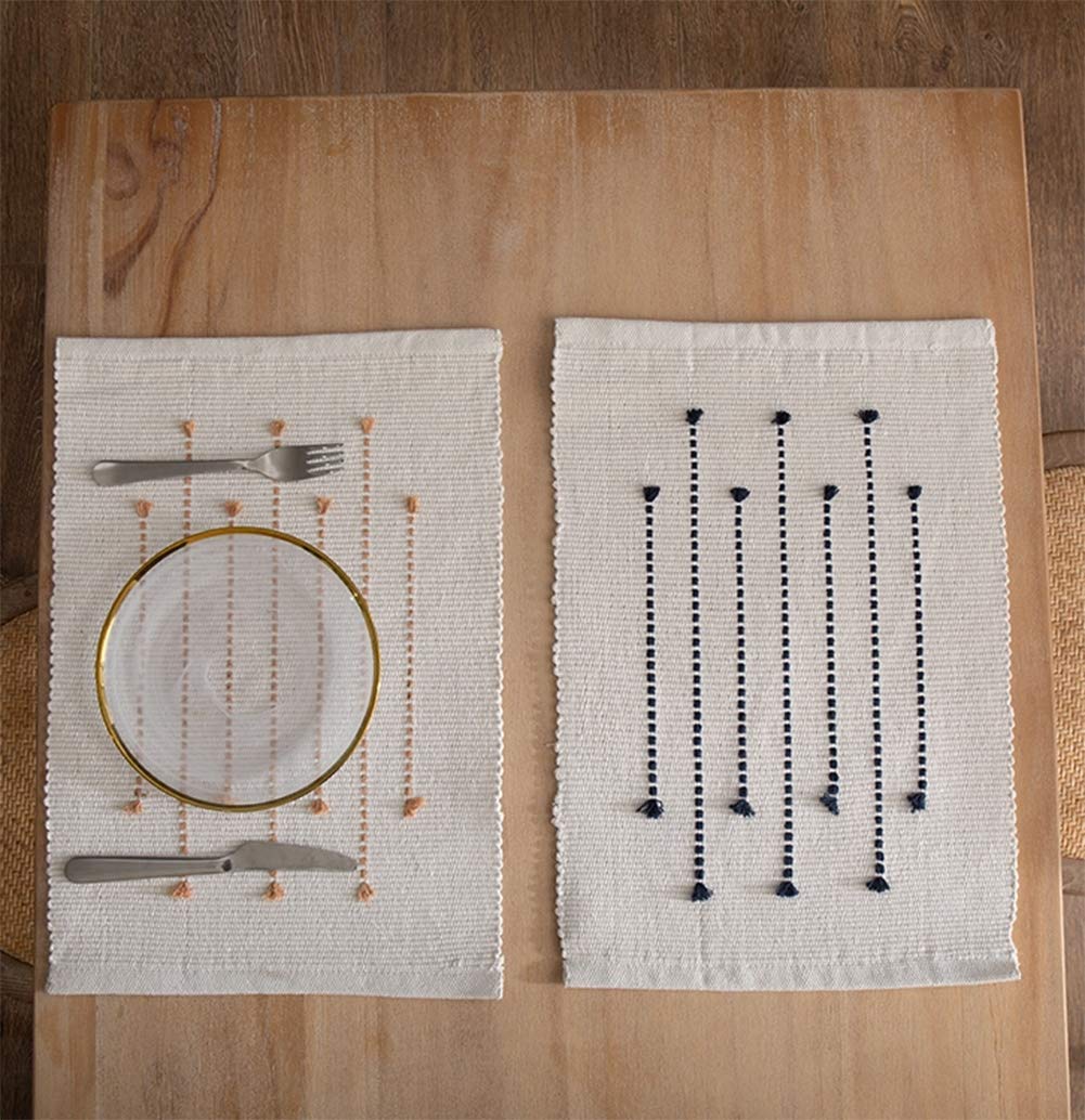 Textured Stripe Cotton Placemats
