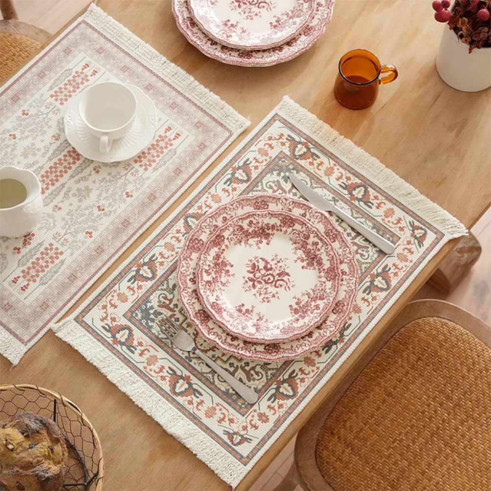 Antique Turkish Fringe Placemats
