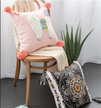 Textured Boho Accent Pillow