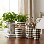 Wavy Patterned Planter or Vase (Set of 6)