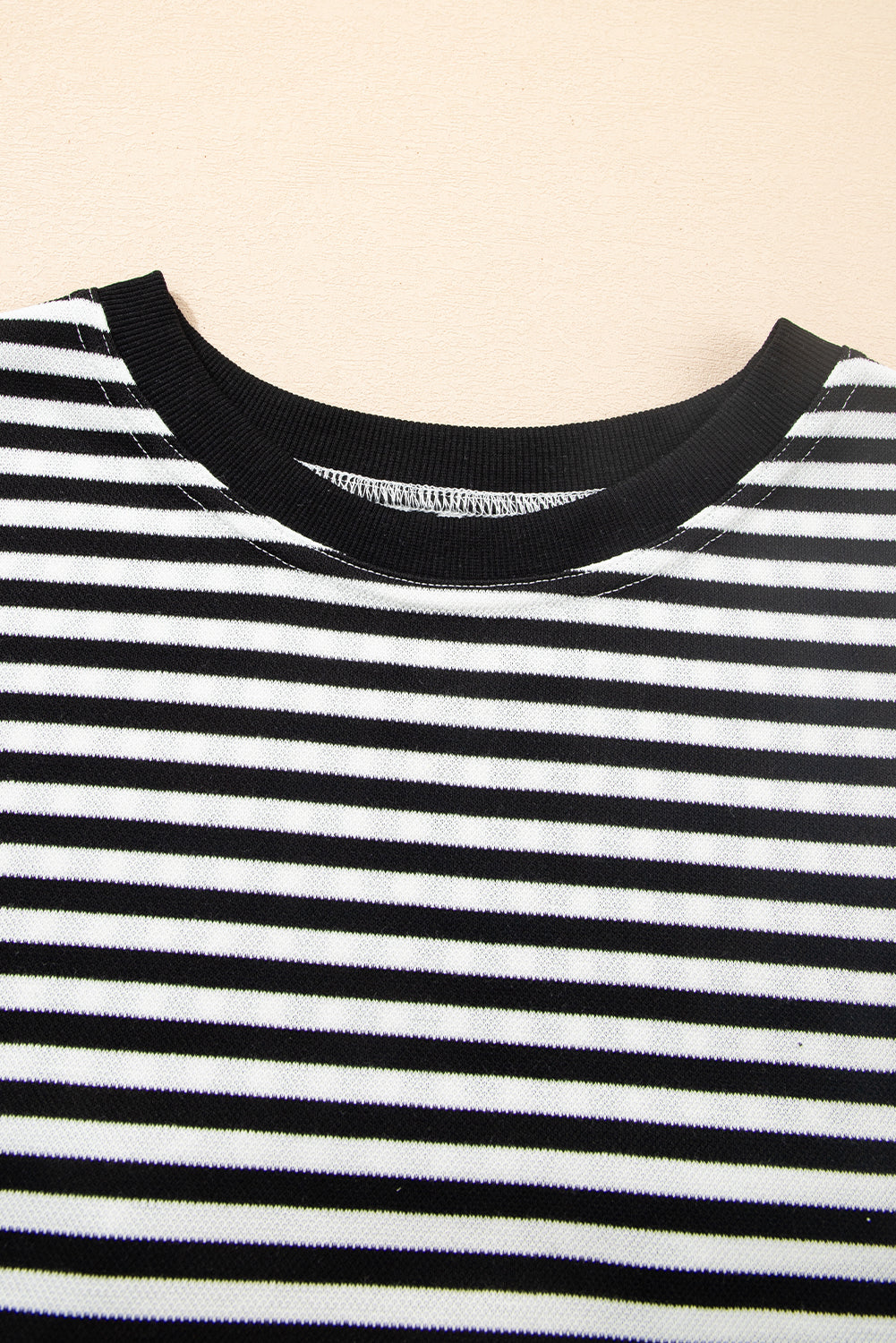 Stripe Bow Back Cutout Tee