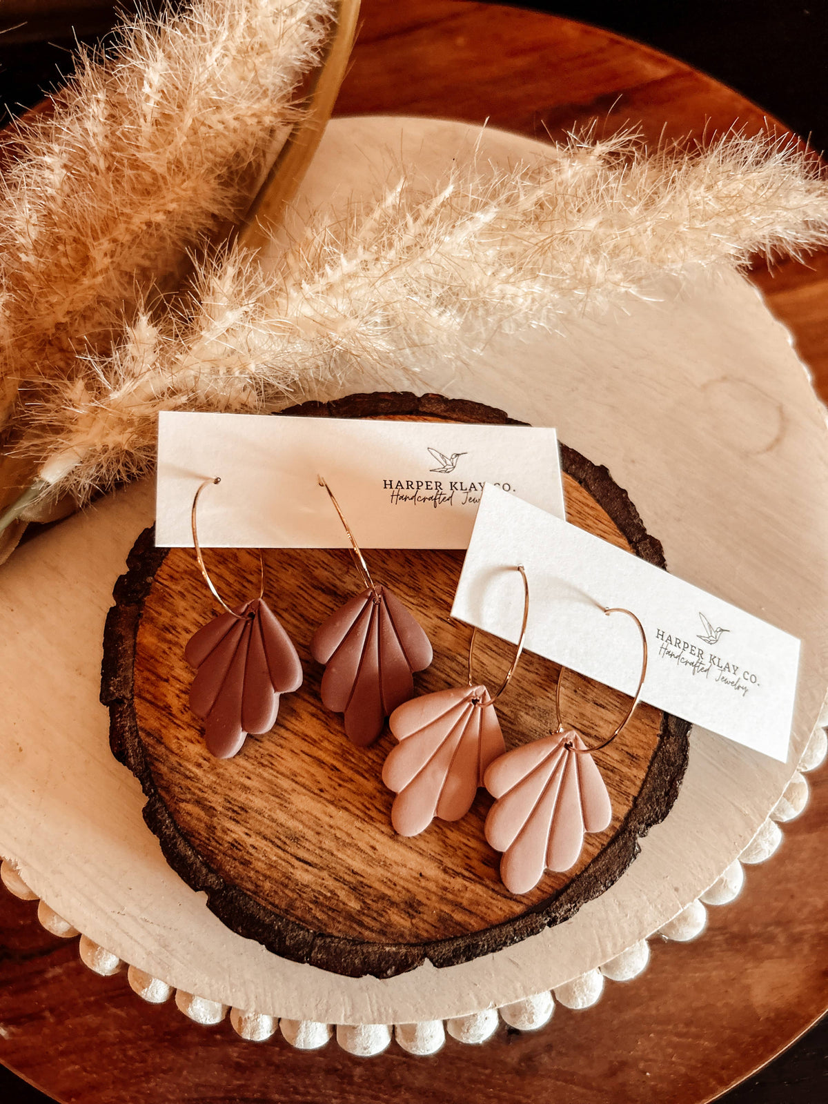 The Jill Set - Polymer Clay Hoop Earrings