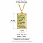 Enamel Tarot Card Pendant Necklace Collection