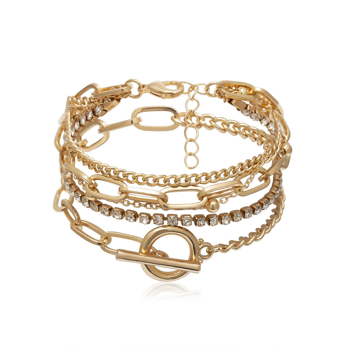Layered Beaded Sparkle Bracelet