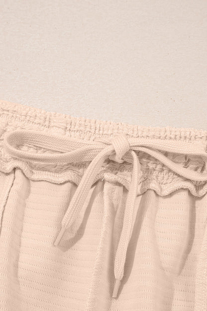 Textured T-Shirt and Shorts Set