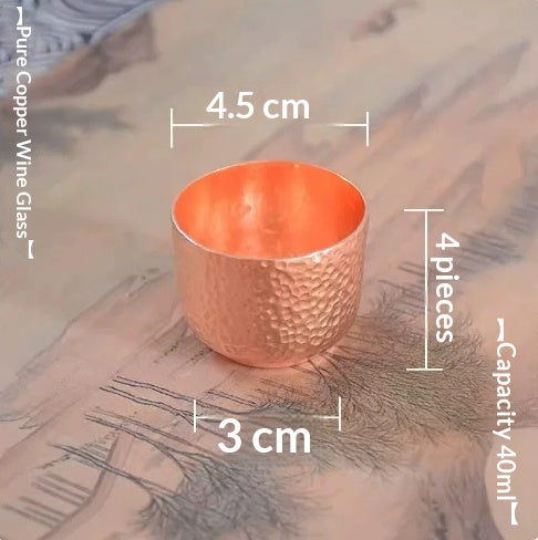 Copper Wine Serving Cups