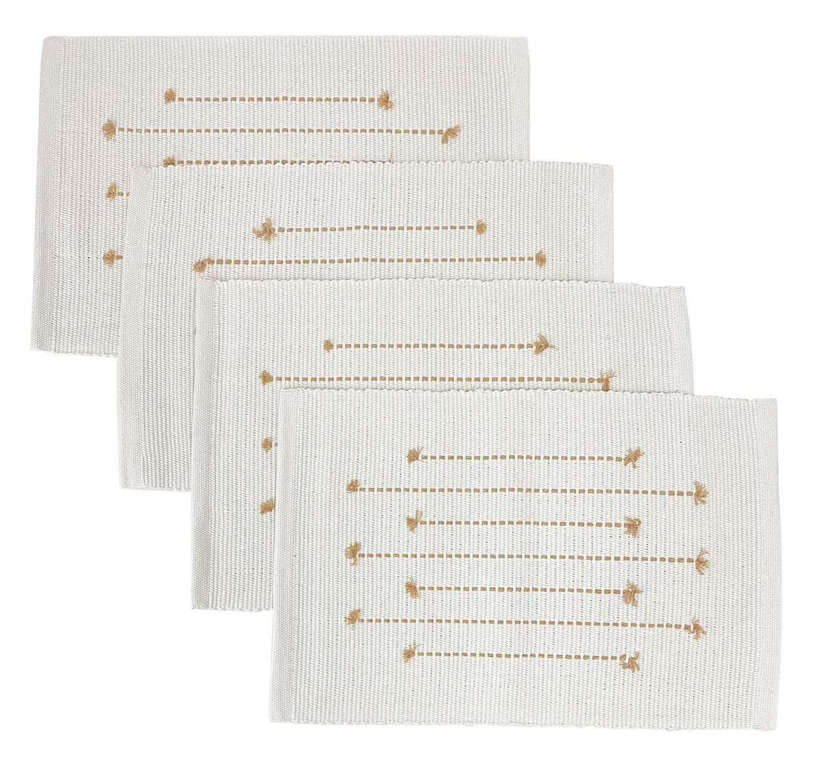 Textured Stripe Cotton Placemats