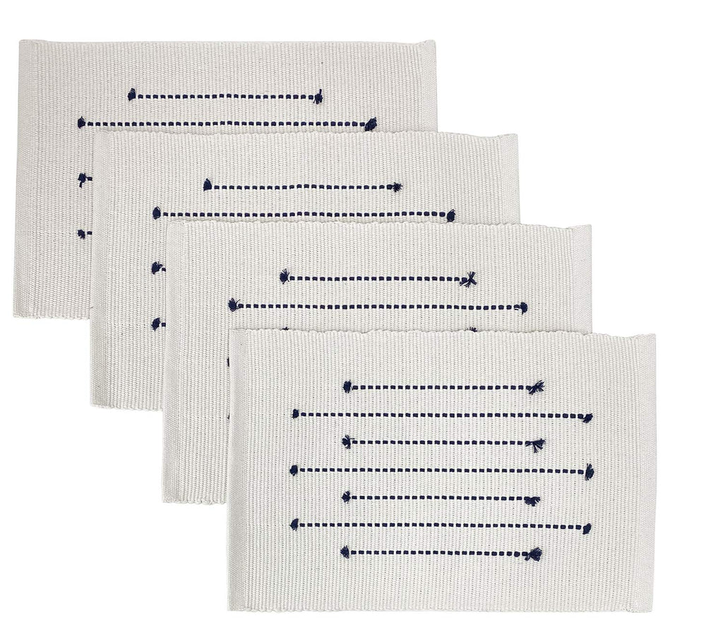 Textured Stripe Cotton Placemats
