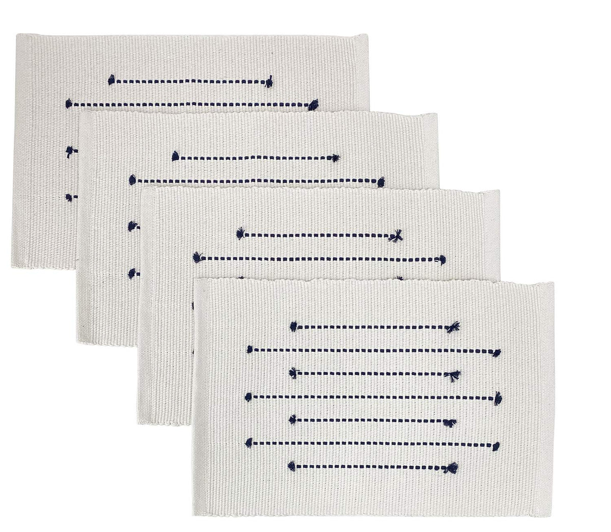 Textured Stripe Cotton Placemats