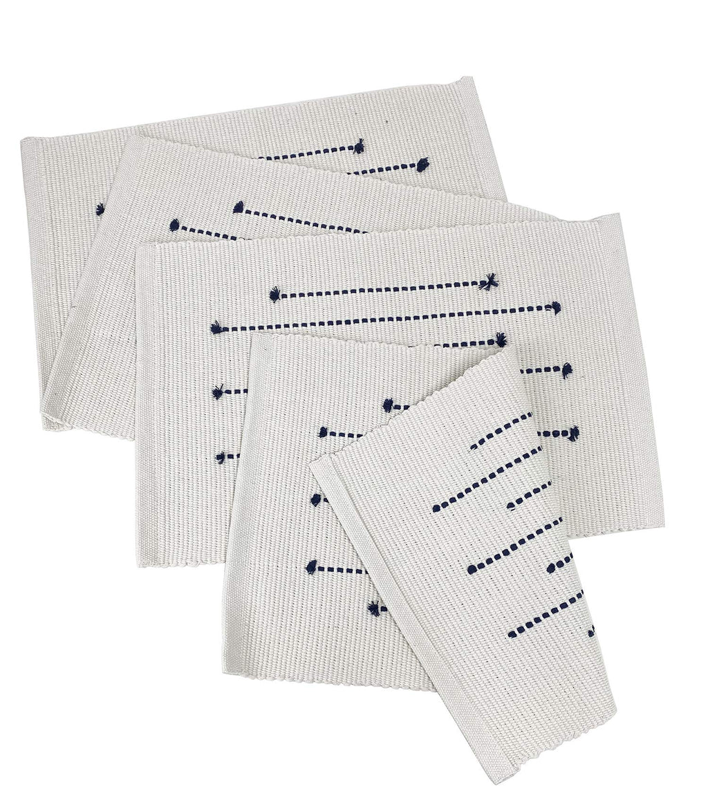Textured Stripe Cotton Placemats