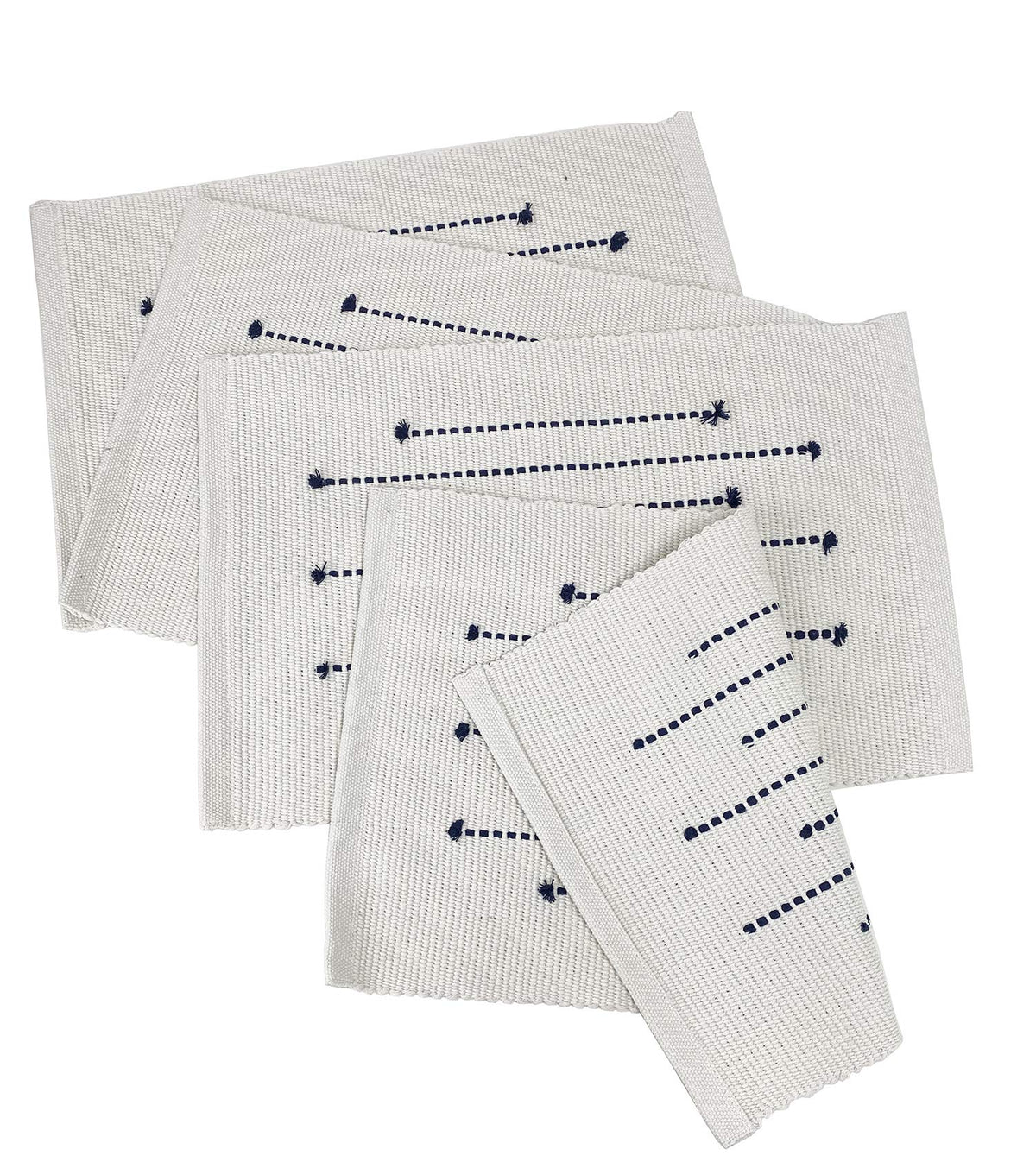 Textured Stripe Cotton Placemats