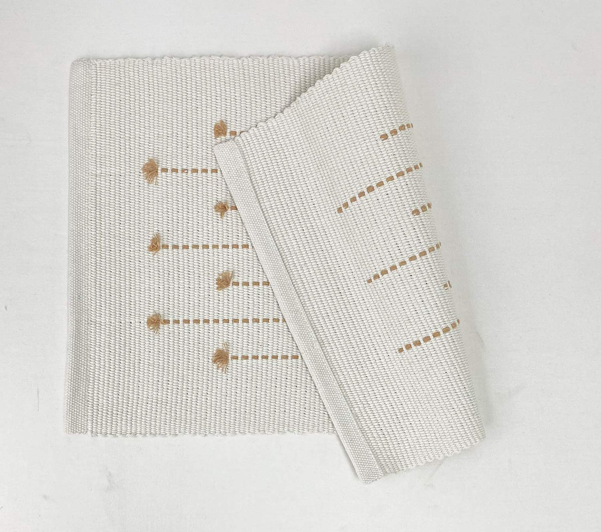 Textured Stripe Cotton Placemats