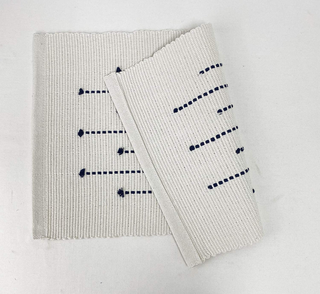 Textured Stripe Cotton Placemats