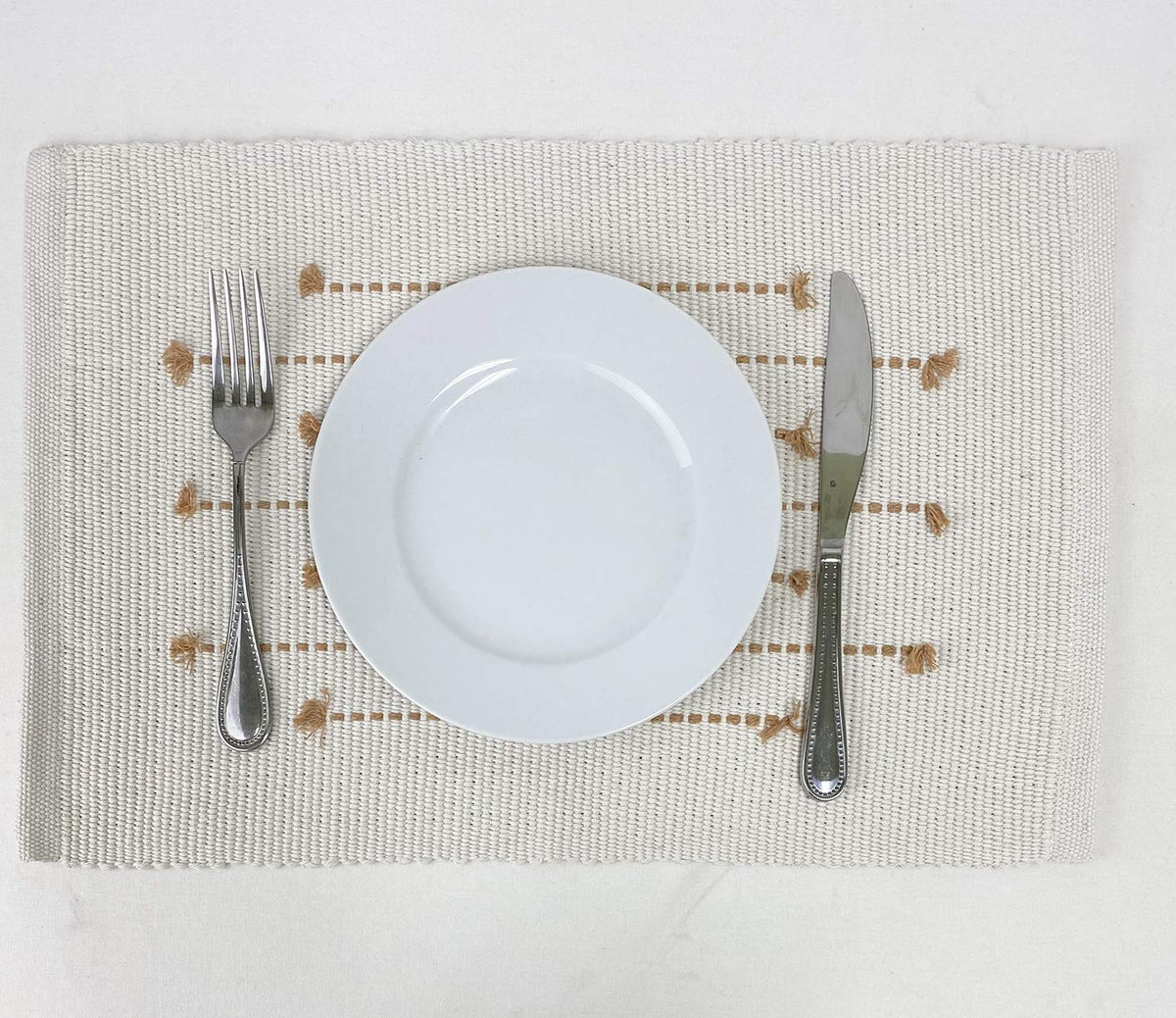 Textured Stripe Cotton Placemats