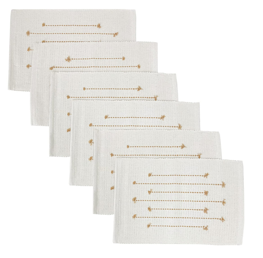 Textured Stripe Cotton Placemats