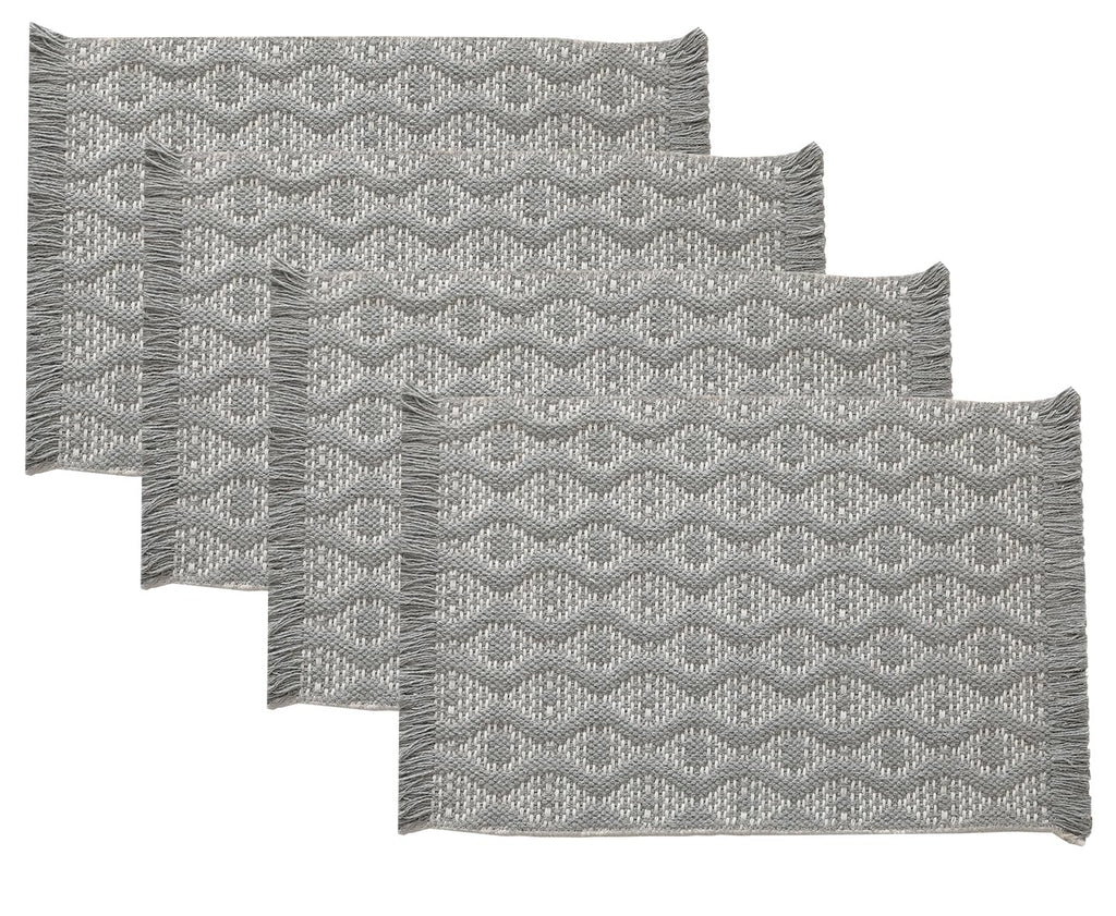 Diamond Woven Fringe Placemats