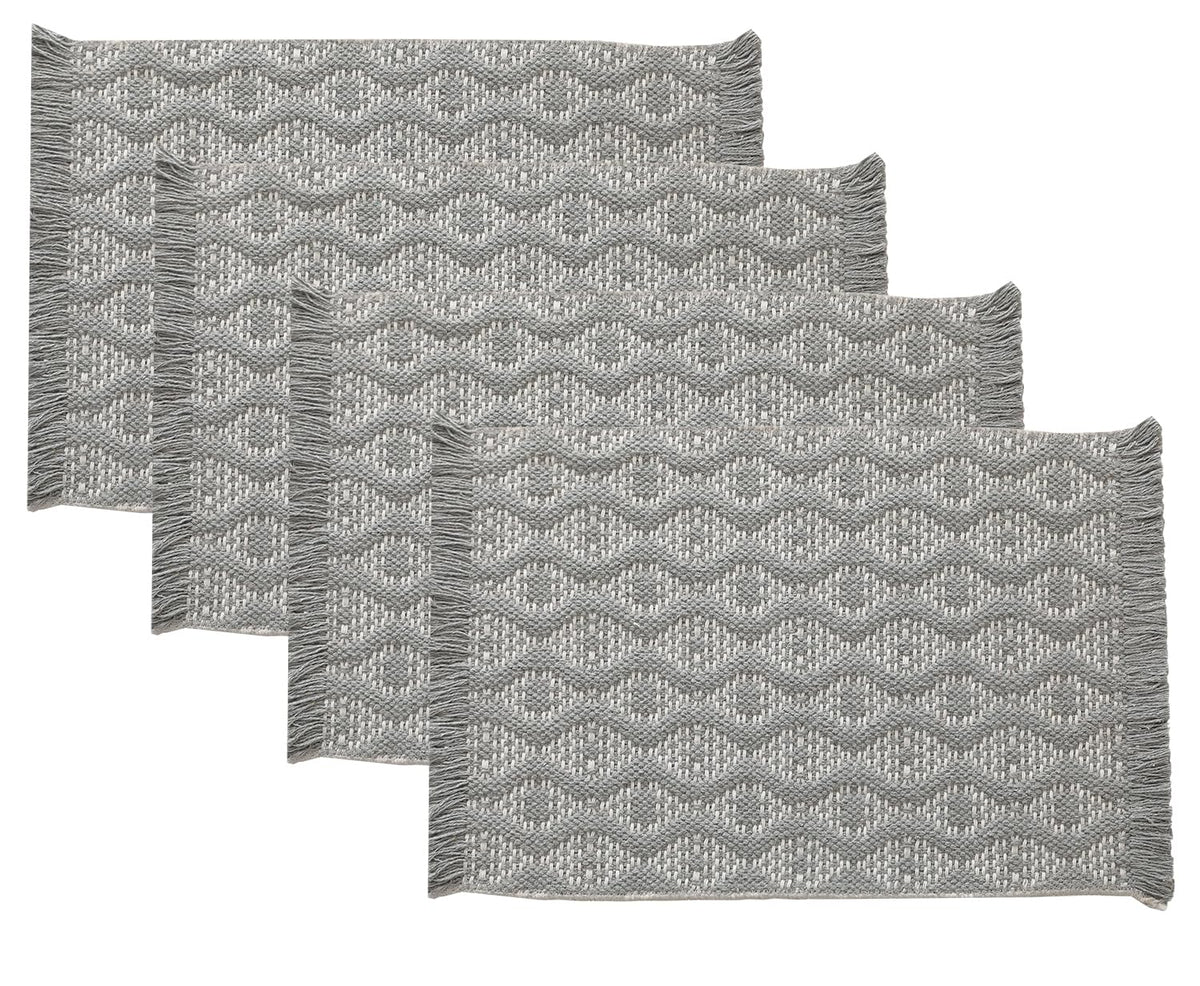 Diamond Woven Fringe Placemats