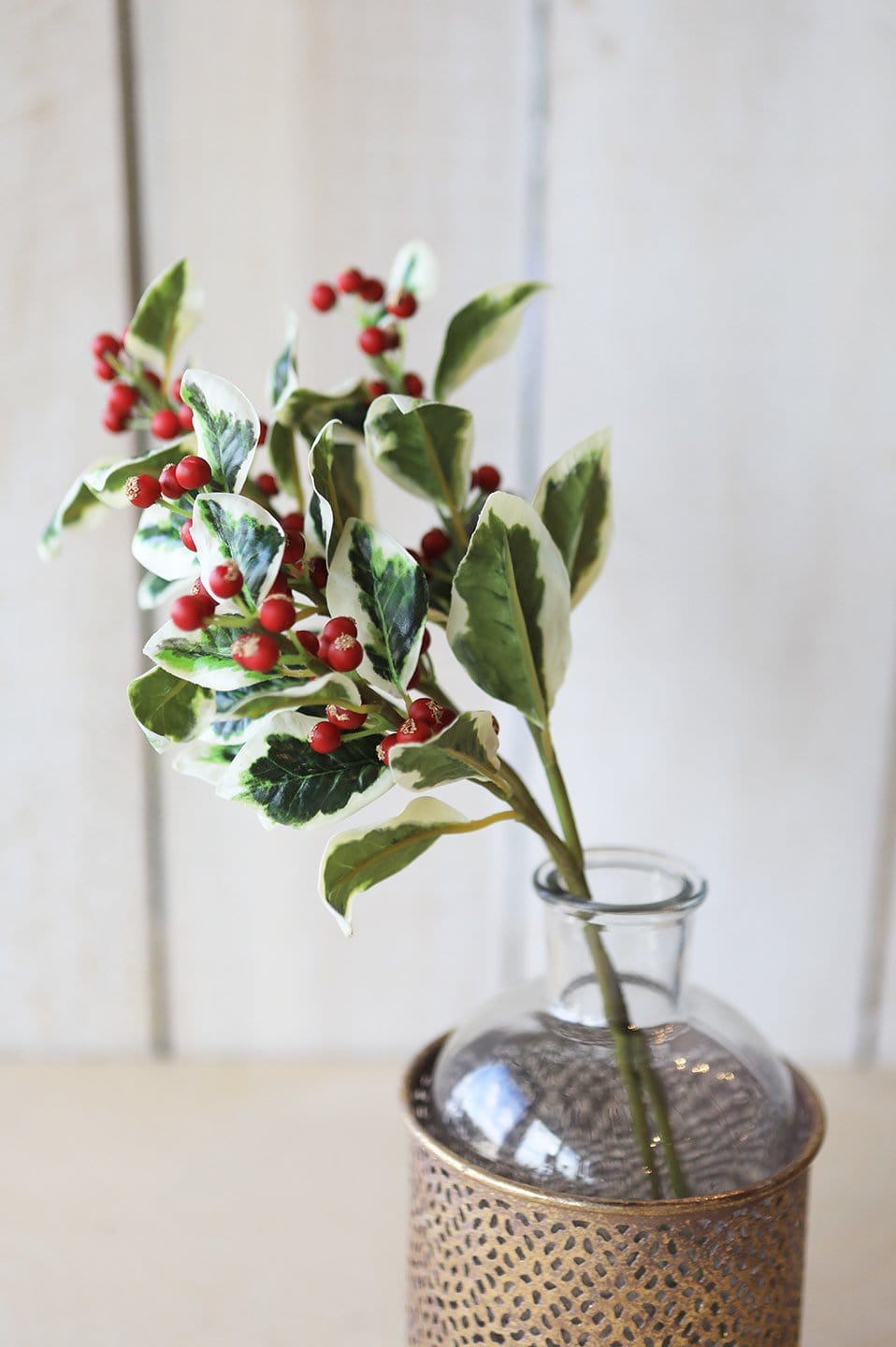 Faux Holly Stem