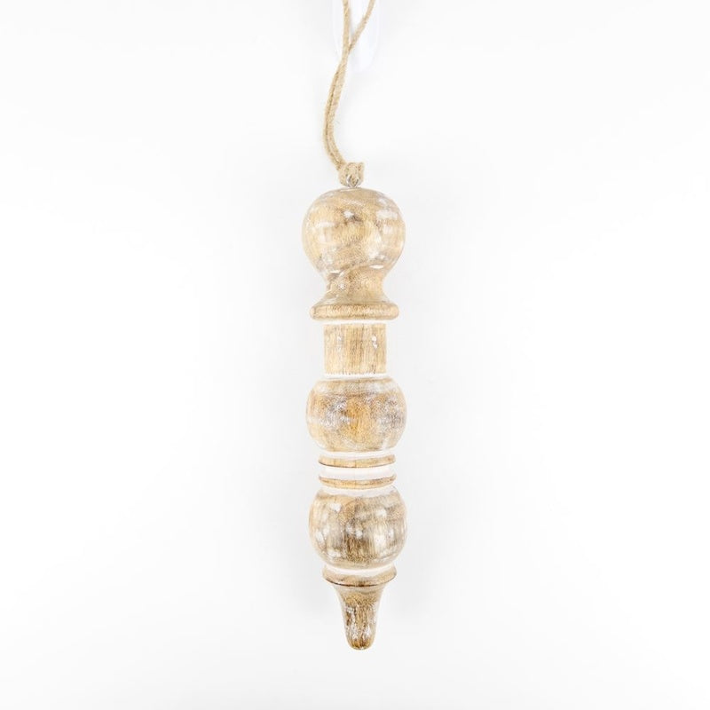 2x10x2 Mango Wood orn (ICICLE) Natural / White