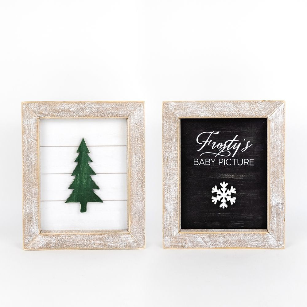 10x12x2 reverse wood frmd sn (FRSTY'S) white/green/bk