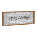 Ornate Metal Merry Christmas Sign (Set of 2)