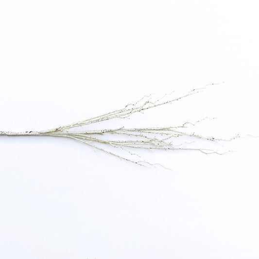 42" faux birch branch, white