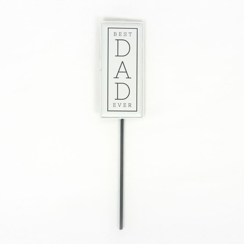 2.25x5.25x.5 mtl enamel pick (BST DAD) white/bk