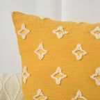 12''x20'' Tufted Floral Lumbar Throw Pillow with Insert