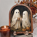 Coffee Ghosts Framed Art with Stands