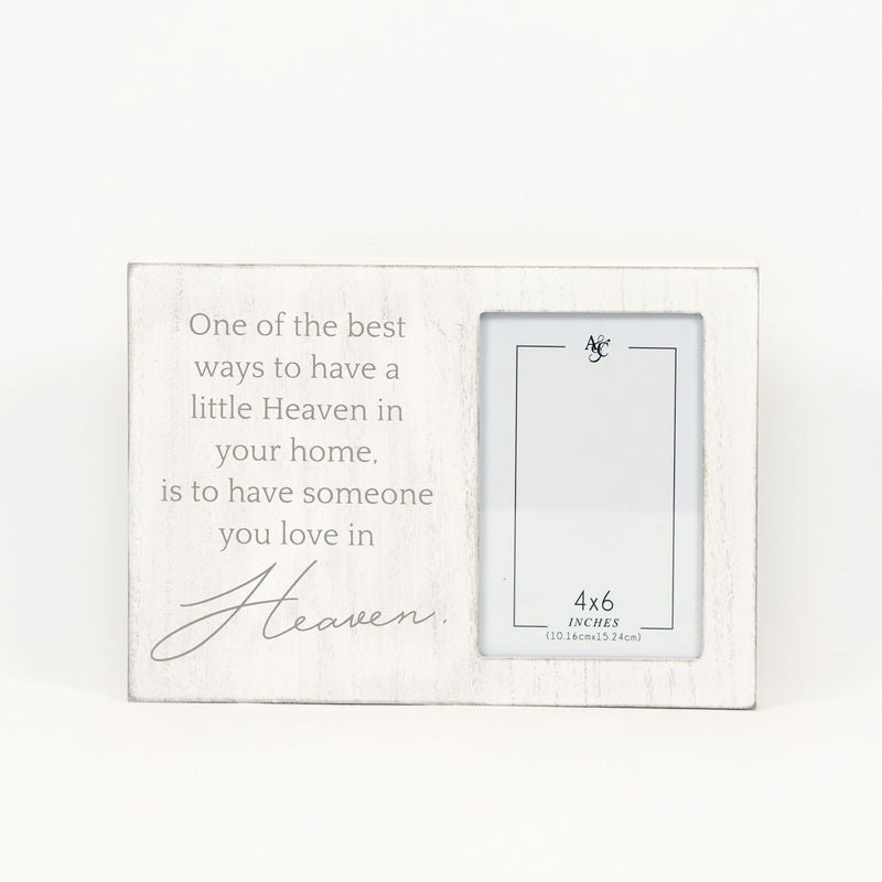 10" X 7" X 1.5" Wood Frame (One Of The Best Ways...) White/Gray (4" X 6")