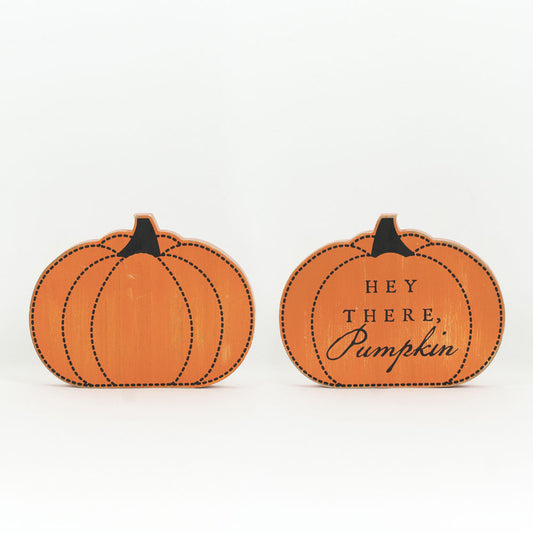 7x5x1.5 rvs wood shape (PUMPKIN) or/bk