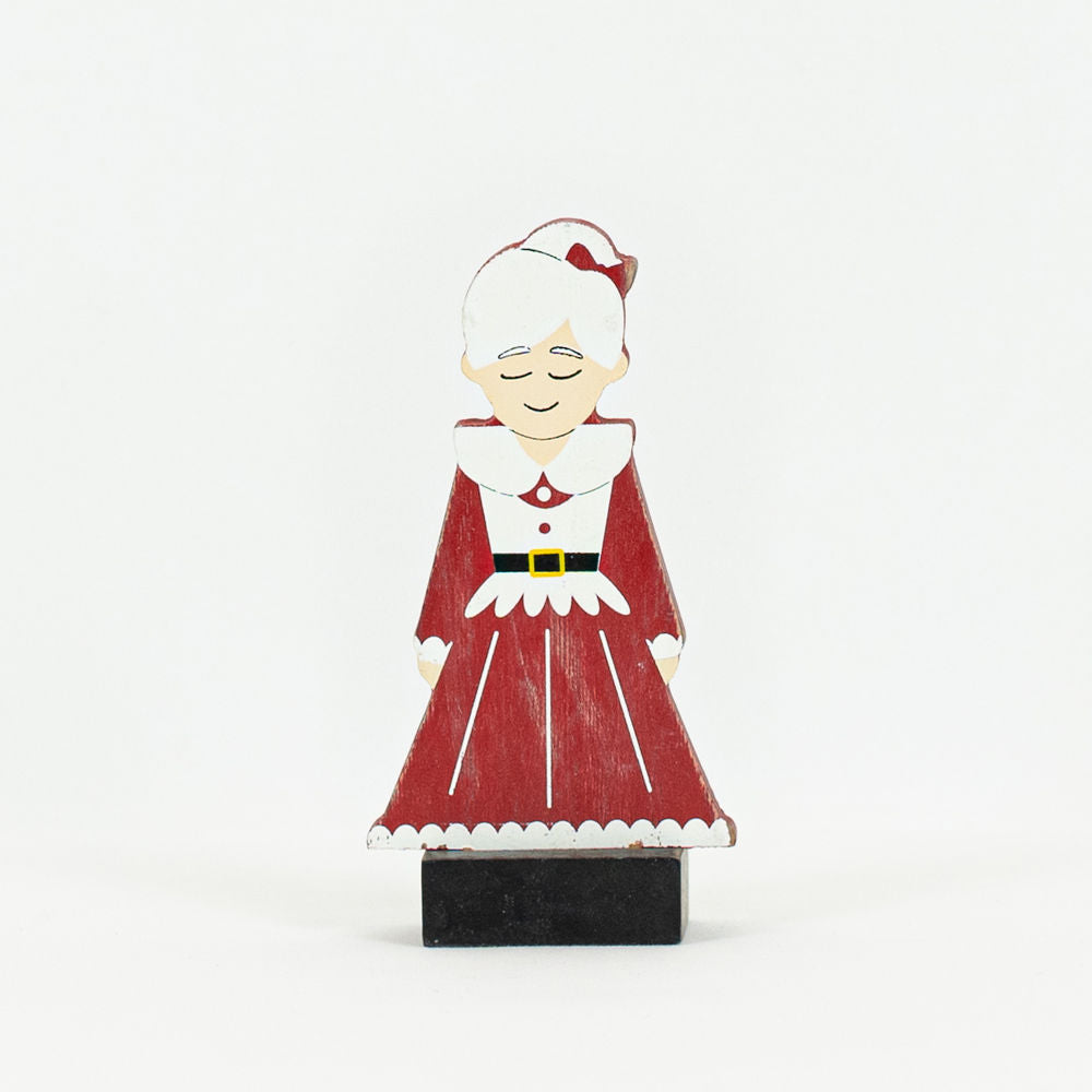 2.75x4.5x1 wd cutout on base (MRS CLAUS) rd/white/bk/yl