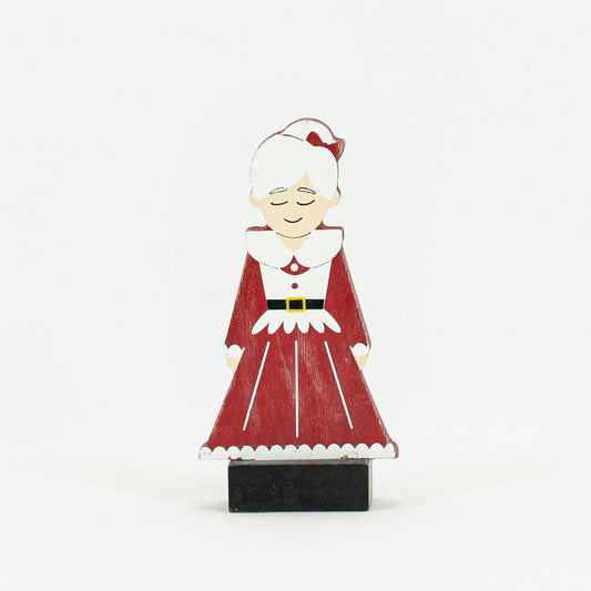 2.75x4.5x1 wd cutout on base (MRS CLAUS) rd/white/bk/yl